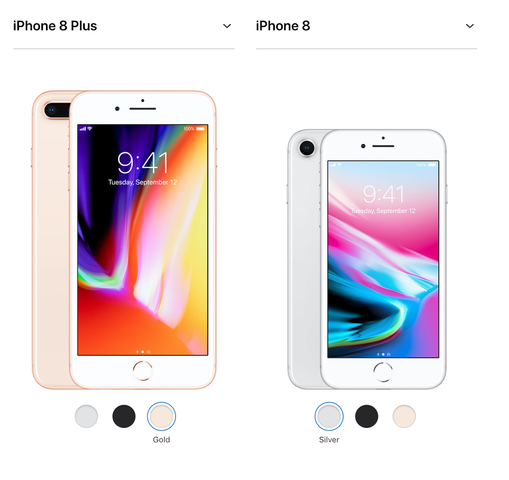 iPhone 8 y iPhone 8 Plus (11ª generación)