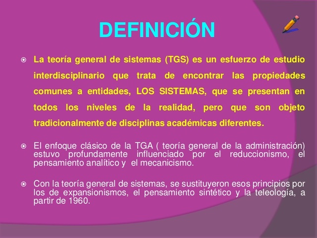 TEORIA DE LOS SISTEMAS LUDWING VON BERTALANFFY