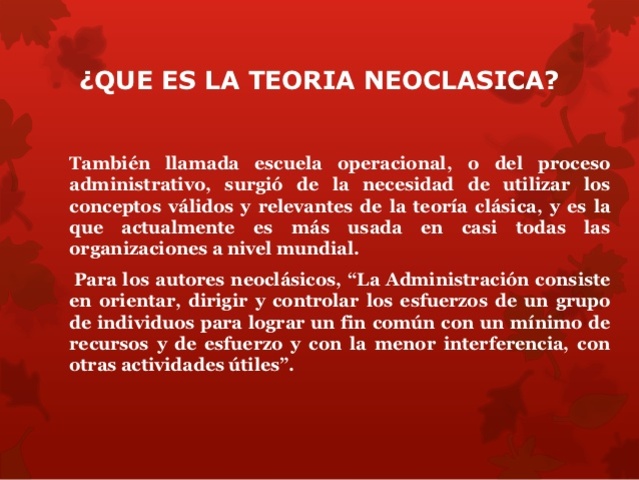 TEORIA NEOCLASICA  PETER DRUCKER