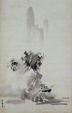 Splashed-ink (Haboku) Landscape