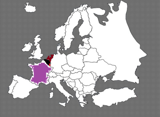 innovasjonen av Nerderland, Luxemburg, Belgia og Frankrike