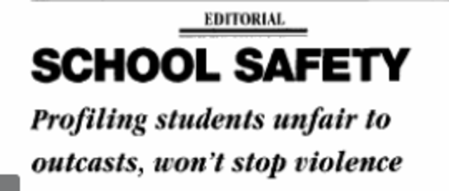 Editorial Regarding Columbine Bears Resemblance to Feelings on Parkland Shooting