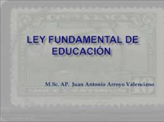Costa Rica : Ley fundamental de la educaciòn