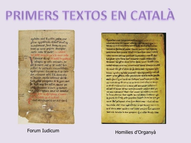 Primers textos en català