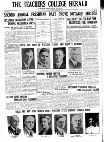 Western Normal Herald Becomes The Teachers College Herald