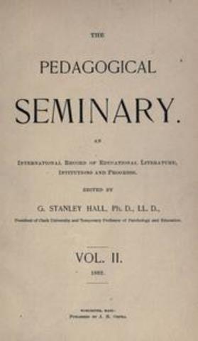 ''Pedagogical Seminary''