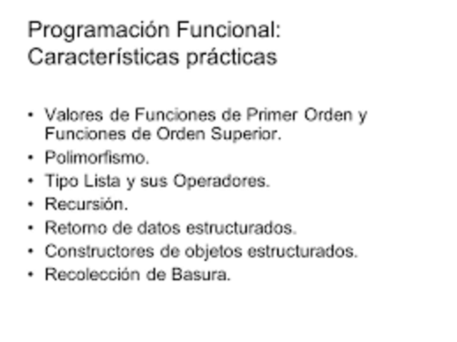 Programación Funcional