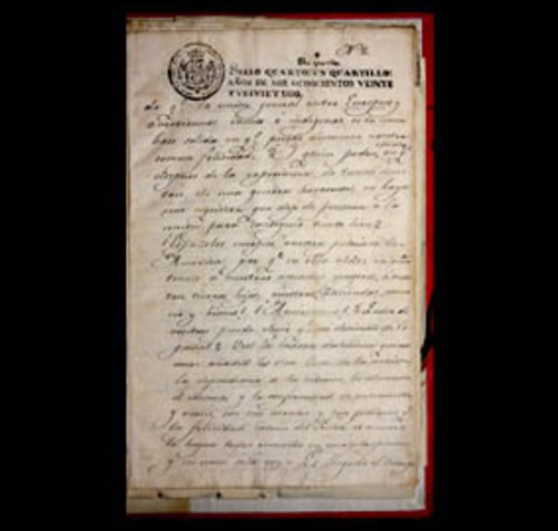 Proclamación Plan de Iguala.