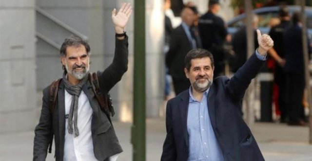 Jordi Cuixart and Jordi Sànchez jailed