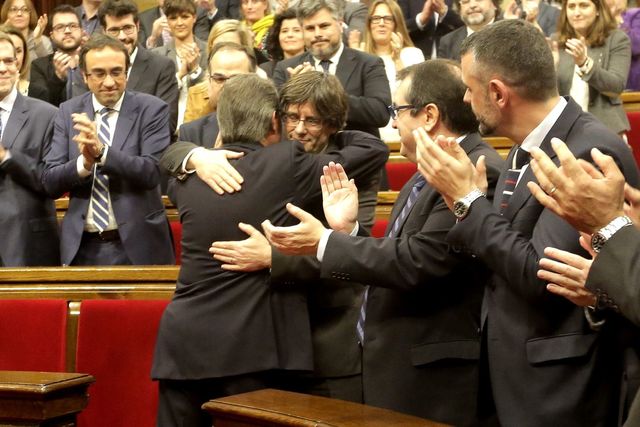 Carles Puigdemont is elected new President of Catalonia.