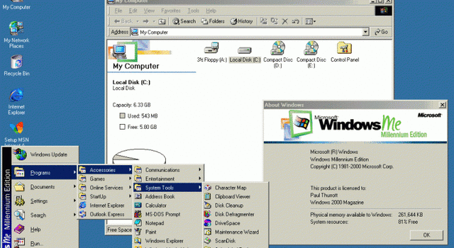 Windows 2000 / Windows ME