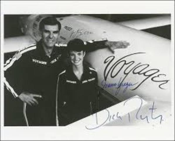 Dick Rutan and Jeana Yeagar
