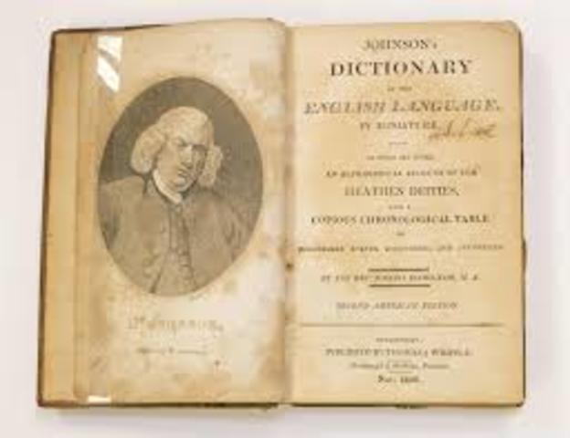 Samuel Johnson publishes the first English dictionary