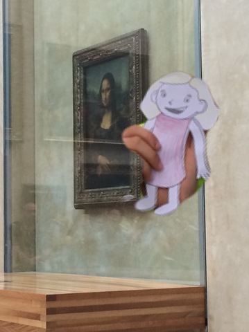 Elizbeth voir le Mona Lisa.