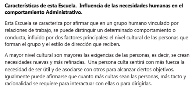 La Escuela Behaviorista o del Comportamiento Administrativo