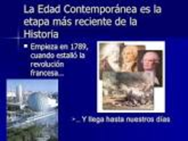 Edad contemporánea