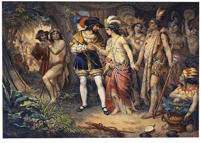 Llegada de Hernàn Cortès