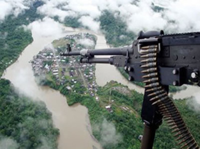 Bombardeo en el Cauca