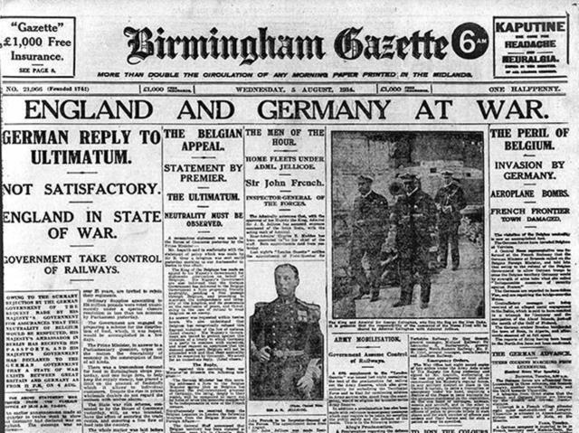 Storbritannia og Frankrike erklærer krig mot Tyskland