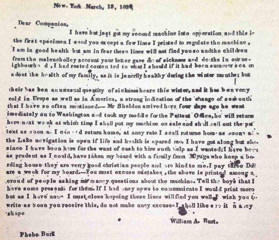 Un documento escrito por máchina