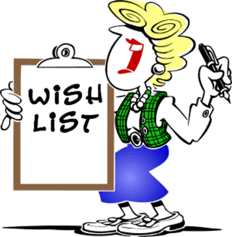 get christmas list from family