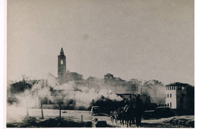 Bombardeo en Cáceres y Mérida