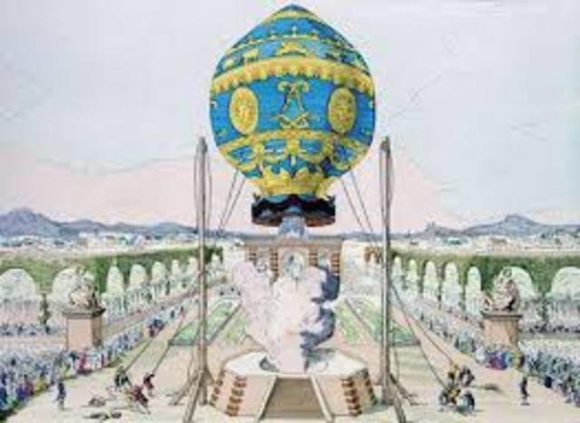 The Montgolfier brothers invent the hot air balloon.