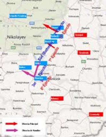 Kerensky ordena una fuerza ofensiva contra las fuerzas astro-húngaras.
