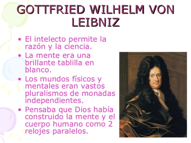 Leibniz- Niega interacción entre vida mental y vida física