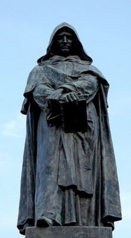 Giordano Bruno burned at the stake