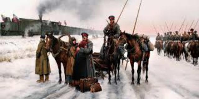 Inicio la Guerra civil rusa