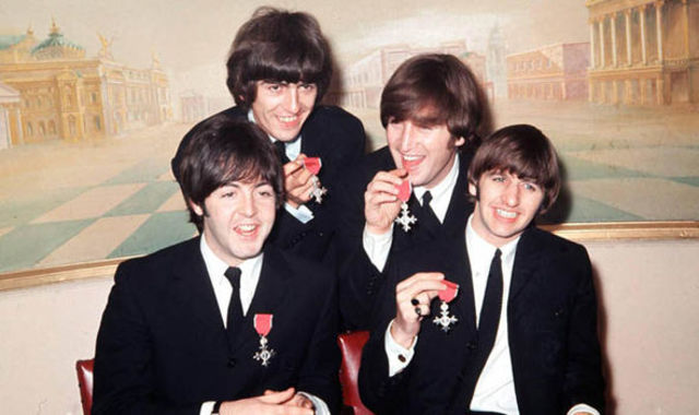 The Beatles in Buckingham palace