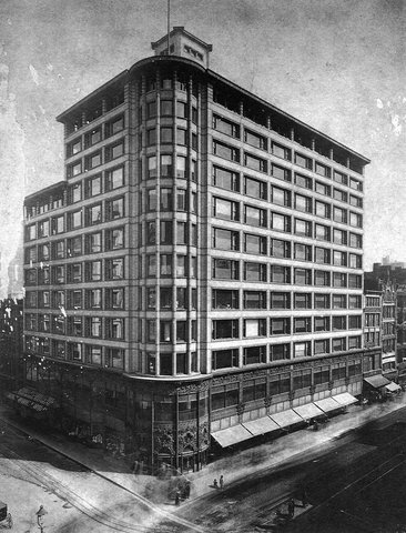Almacenes Carson. Louis Sullivan en 1899 (escuela de Chicago).