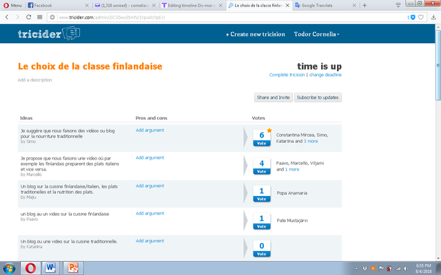 Voturi folosind TRICIDER