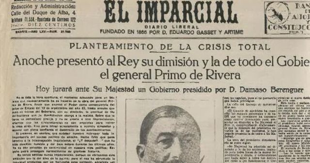 Dimisión de Primo de Rivera. Tentativas golpistas republicanas.