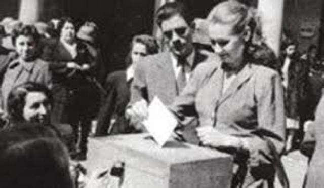 Miguel Alemán otorga el voto a la mujer (nivel municipal)