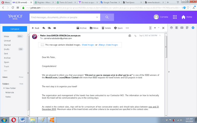 Premiul Comisiei Europene "Move2Learn Learn2Move"