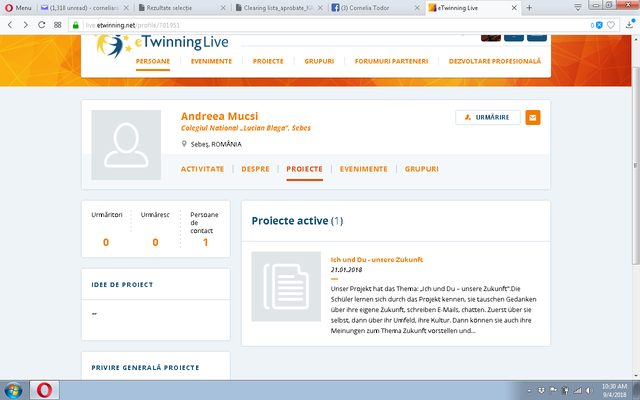 Prof. Mucsi Andreea-primul proiect eTwinning in limba germana