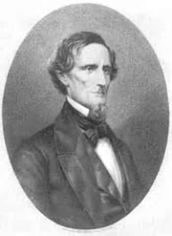 Jefferson Davis elected president of the Confederacy