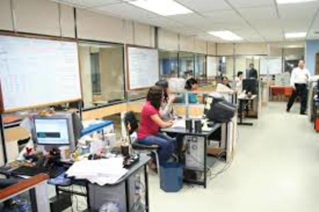 Departamentos del área de Informática