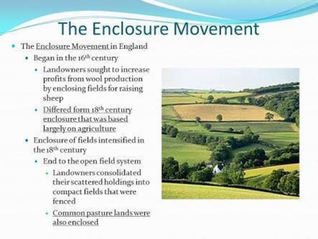 The Land Enclosure Movement