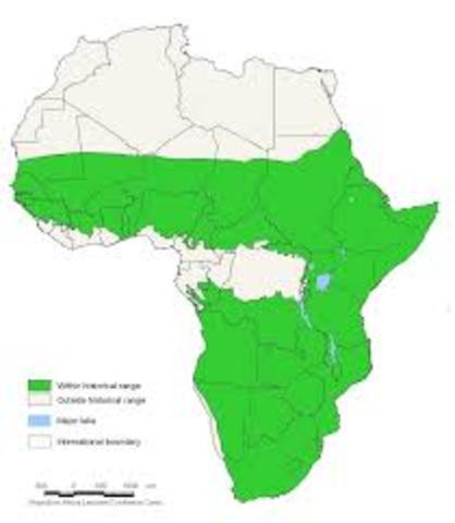 Original Territory Range