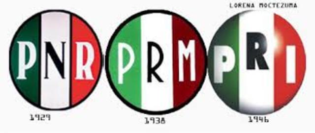 Se crea el partido nacional Revolucionario
