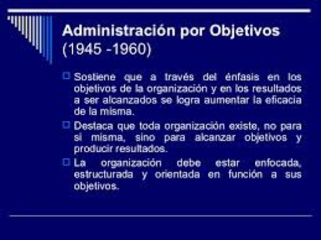 ESCUELA DE ADMINISTRACIÓN POR OBJETIVOS