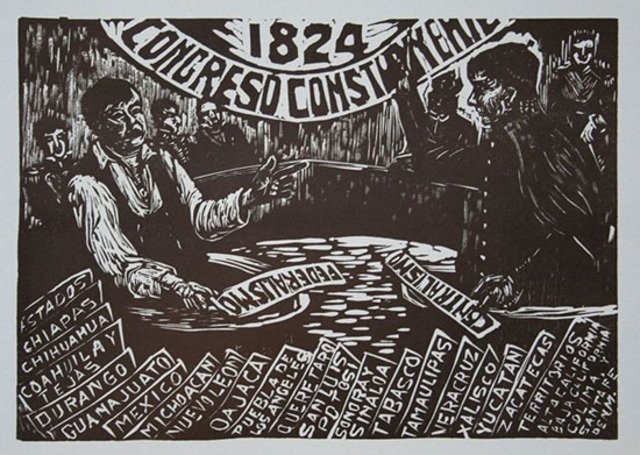 Constitución de 1824 y primer presidente Guadalupe Victoria