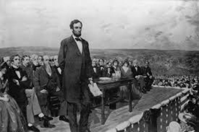 Lincoln Gives His Gettysburg Address