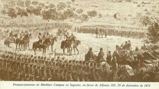 Pronunciamiento en la granja de los militares.