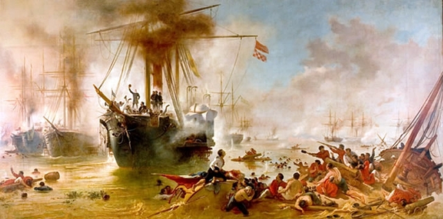 Naval battle in Riachuelo