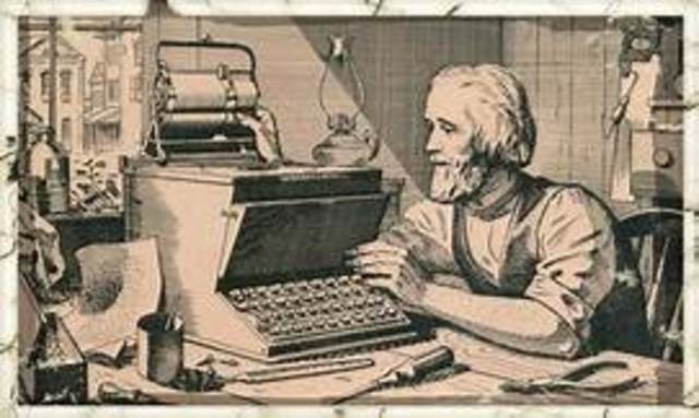 Primera Maquina de escribir manual- Christopher Latham
