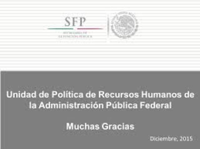 Unidad de Política de Recursos Humanos de la Administración Pública Federal,